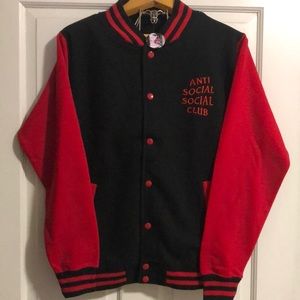 anti social social club letterman jacket